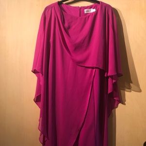 Raspberry color beautiful dress